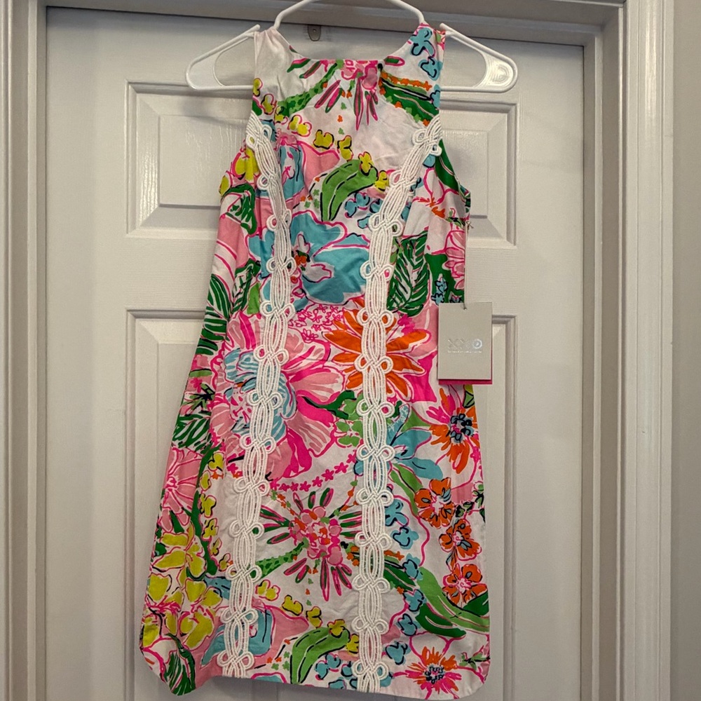 Women’s Lily Pulitzer/target Floral Lace-Trim Sundress in Pink & Green